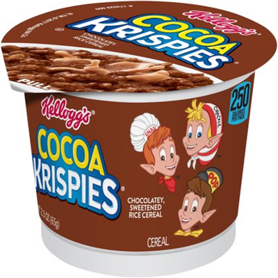 Kellogg's Cocoa Krispies Chocolatey Sweetened Rice Cereal Cups 2.3oz Container