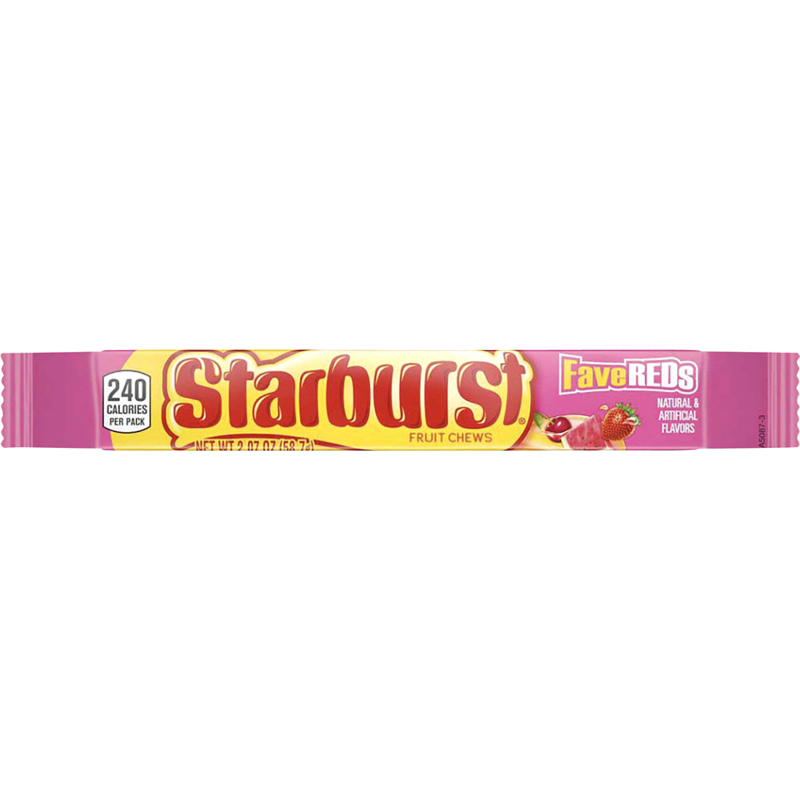 Starburst FaveReds Fruit Chews Candy 2.07 oz. Pack