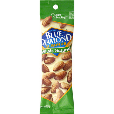 Blue Diamond Almonds Whole Natural 1.5 oz Bag