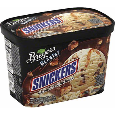 Breyers Snickers Ice Cream 16oz Container