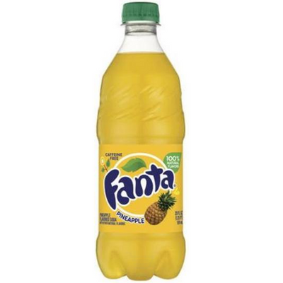 Fanta Soda Pineapple 20 oz Bottle