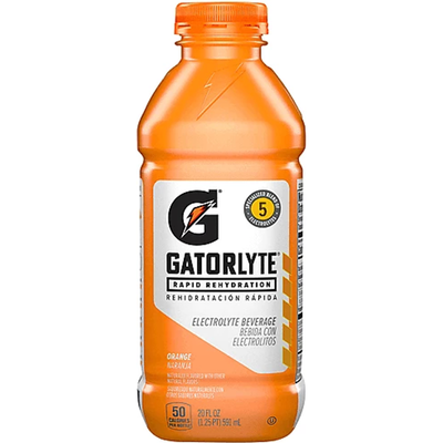 Gatorade Orange Rapid Rehydration Electrolyte Beverage 20oz Plastic Bottle
