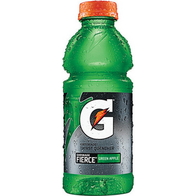 Gatorade G Fierce Thirst Quencher Green Apple 28 oz Bottle