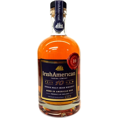 Irish American Trading Company Single Malt Irish Whiskey 10 Year 750mL Bottle
