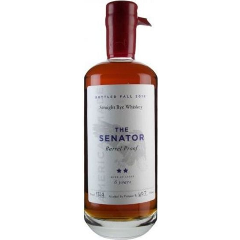 The Senator Barrel Proof Straight Rye Whiskey 6 Year 750mL