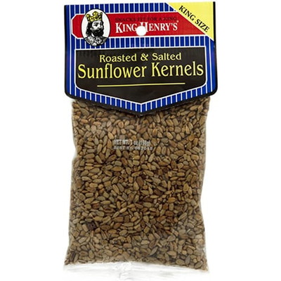 King Henry's Sunflower Kernels Roasted & Salted - King Size 7.5 oz Bag