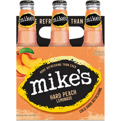 Mike's Hard Peach Lemonade 6x 12oz Bottles