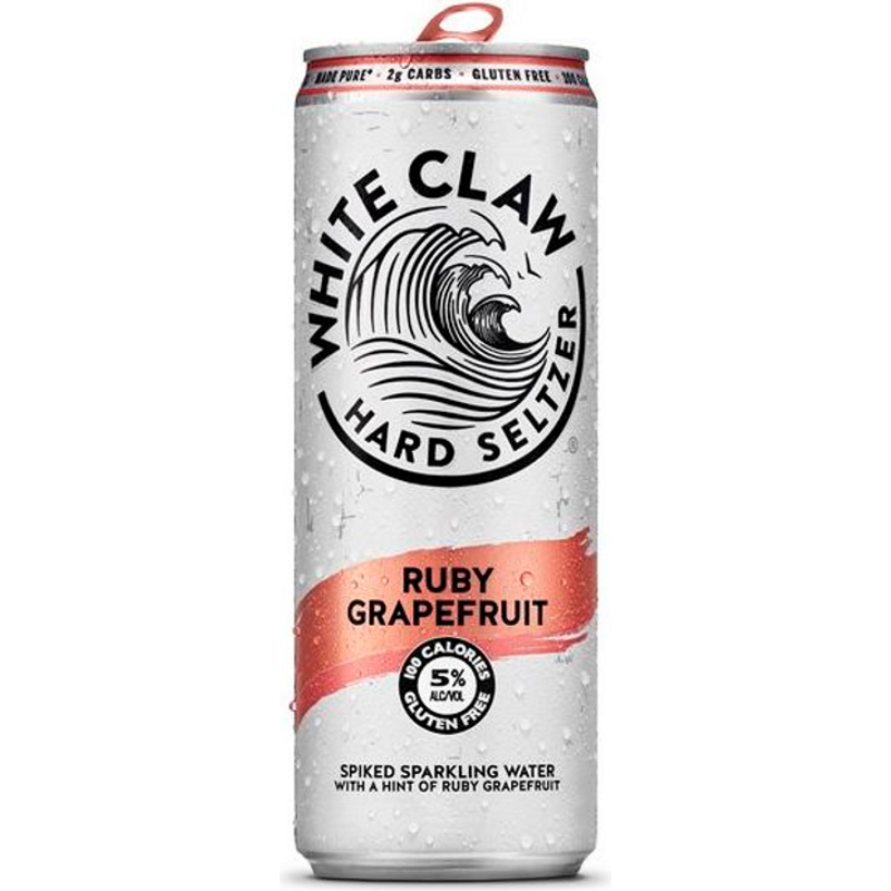White Claw Hard Seltzer Ruby Grapefruit 6 Pack 12oz Cans