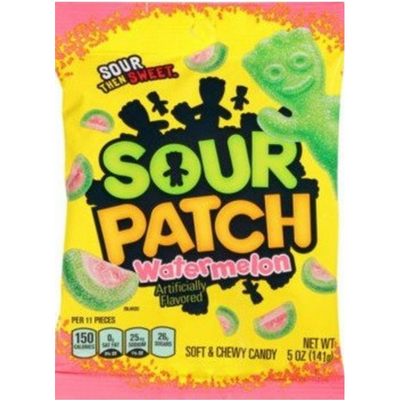 Sour Patch Soft & Chewy Candy Watermelon 2 oz Bag