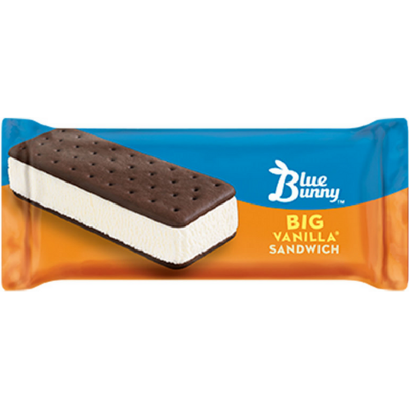 Blue Bunny Big Vanilla Ice Cream Sandwich 6 oz