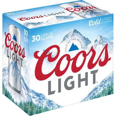 Coors Light 30 Pack 12 oz Cans