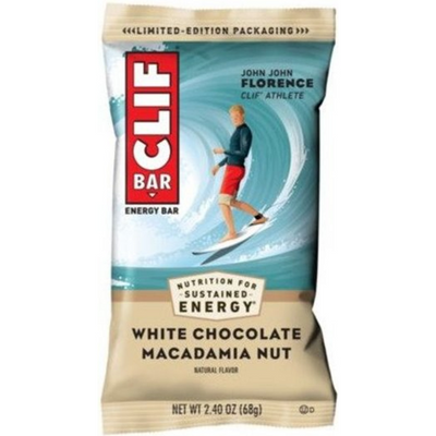Clif Bar Energy Bar White Chocolate Macadamia - made with Organic Rolled Oats 2.4 oz