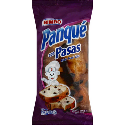 Bimbo Panqué Con Pasas Pound Cake With Raisins 9 oz