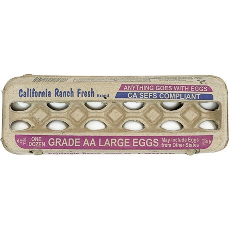 RTC California Ranch Fresh Large Grade A Eggs 12x 1oz Counts