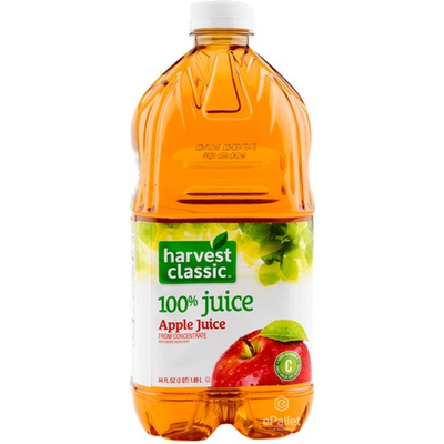 Harvest Classic Apple Juice 64oz Plastic Bottle