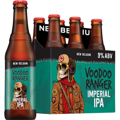 New Belgium Voodoo Ranger Imperial IPA 6 Pack 12 oz Bottles