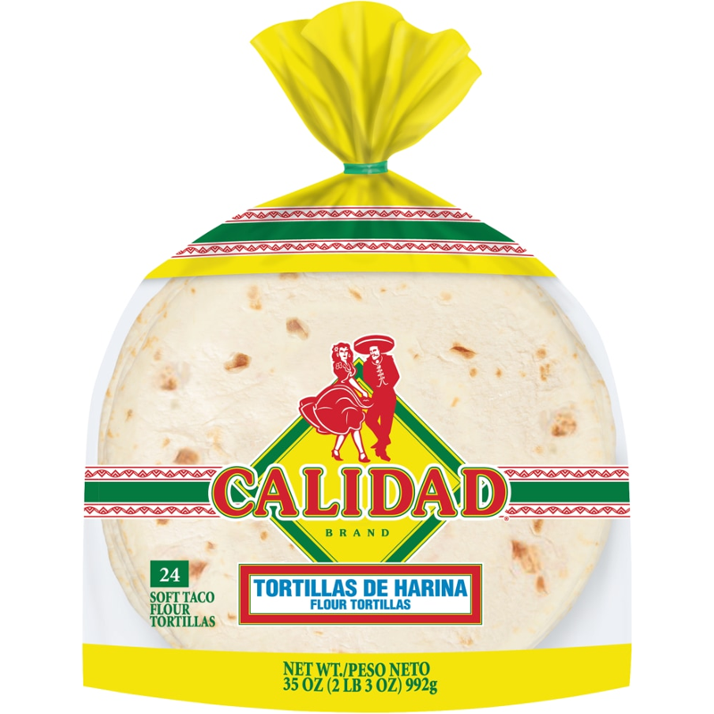 Calidad Tortillas Flour 24 Pac