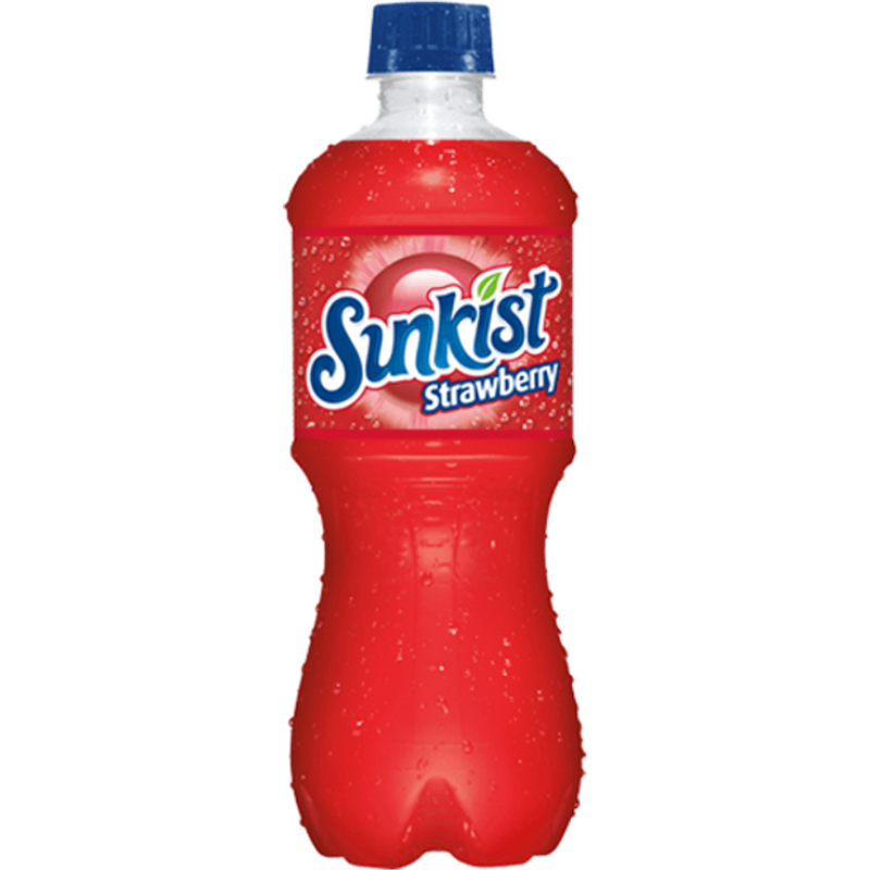 Sunkist Strawberry 20oz Plastic Bottle