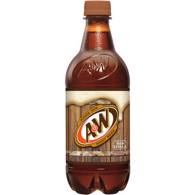 A & W Root Beer 20 oz Bottle