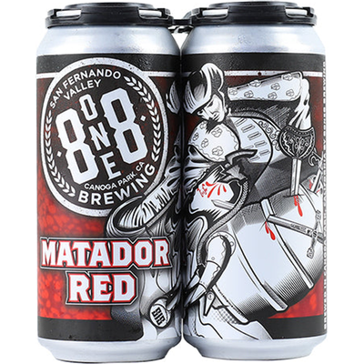 8One8 Brewing Matador Red Ale 4x 16oz Cans