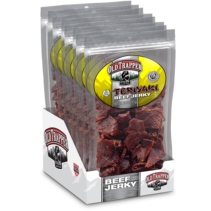 Old Trapper Beef Jerky Teriyaki 10 oz Box