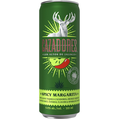 Cazadores Spicy Margarita Canned Cocktail 4x 355ml Cans