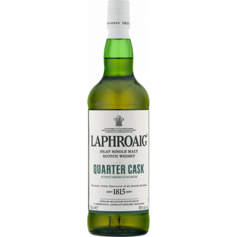 Laphroaig Islay Single Malt Scotch Whisky Quarter Cask Double Cask Matured 10 Year 750mL