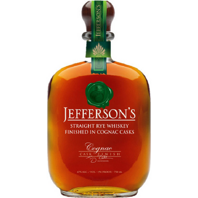 Jefferson's Straight Rye Whiskey Finished in Cognac Casks 750mL