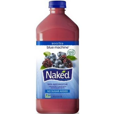 Naked Blue Machine 100% Juice Smoothie Blend of Four Juices 15.2 oz Bottle