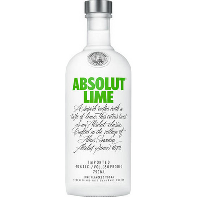Absolut Lime Vodka 750mL