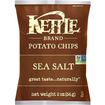 Kettle Brand Potato Chips Sea Salt 2 oz Bag