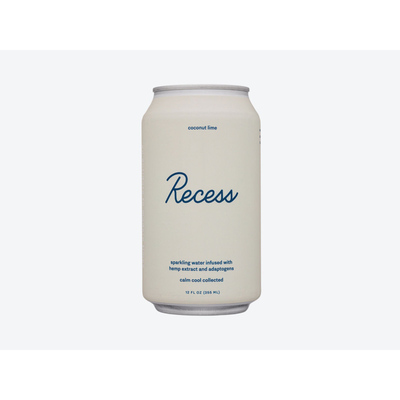 Recess Coconut Lime Sparkling Water 12oz Can