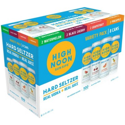 High Noon Hard Seltzer Variety Pack 8 Pack 12 oz Cans