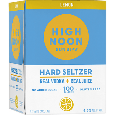 High Noon Hard Seltzer Lemon 4  Pack