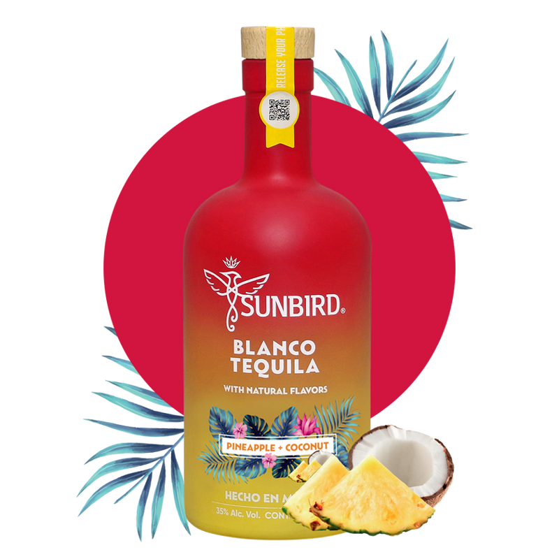Sunbird Pineapple + Coconut Blanco Tequila 750ml Bottle