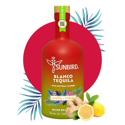 Sunbird Lemon + Ginger Blanco Tequila 750ml Bottle