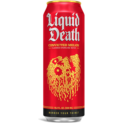 Liquid Death Convicted Melon Sparkling Water 16.9oz Can