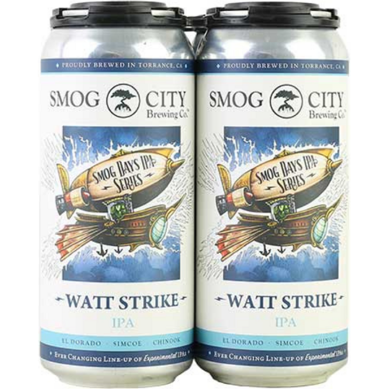 Smog City Watt Strike IPA 4 Pack 16 oz Cans 6.1% ABV