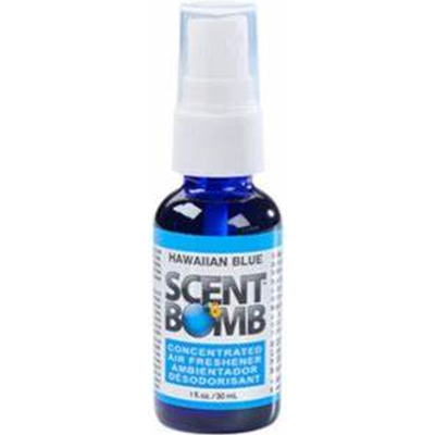 Scent Bomb Hawaiian Blue Concentrated Air Freshener 1oz Bottle