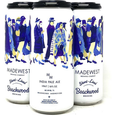 Madewest Short Lived IPA 4 Pack 16oz Cans