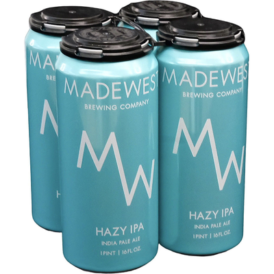 MadeWest Hazy IPA 4 pack 16oz Cans 7% ABV