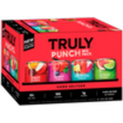 TRULY Hard Seltzer Punch Variety Pack, Spiked & Sparkling Water 12x 12oz Cans