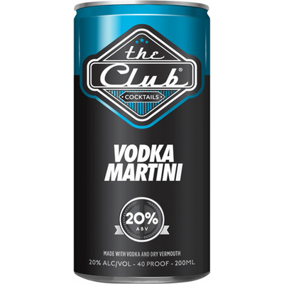 The Club Vodka Martini 200ml Can