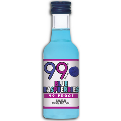 99 Blue Raspberries Liqueur 50ml Bottle