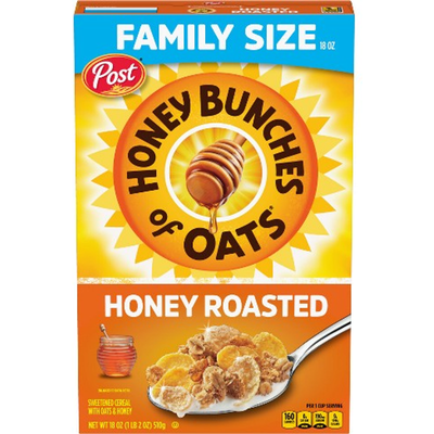 Honey Bunches of Oats Honey Roasted Oat Breakfast Cereal 18oz Carton