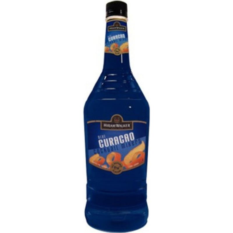 Hiram Walker Cocktail Mixers Blue Curacao 750mL