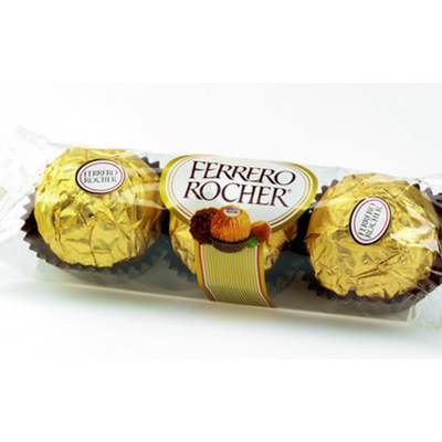 Ferrero Rocher Fine Hazelnut Chocolates 1.3 oz Bag